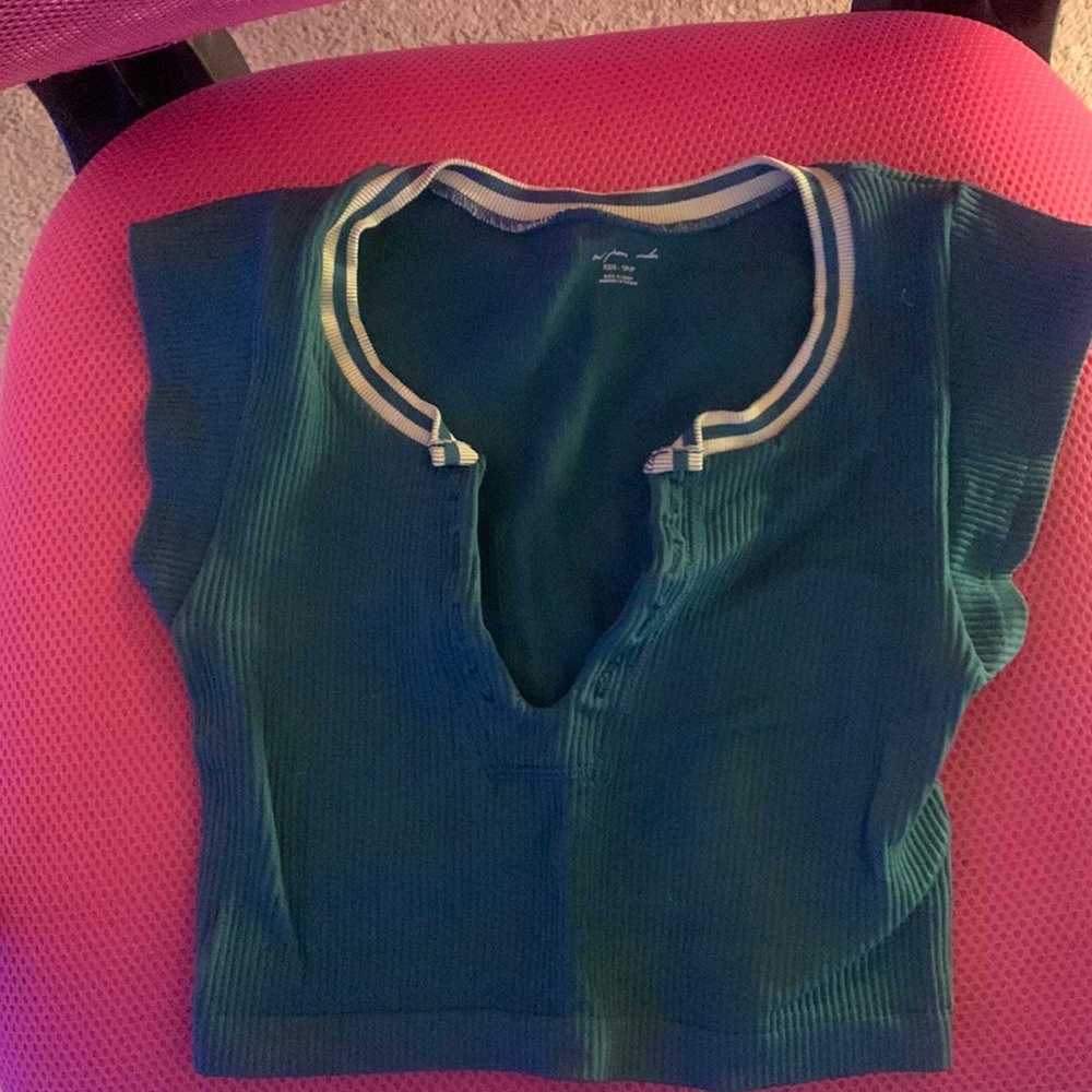 Out From Under Go For Gold Seamless Top blue